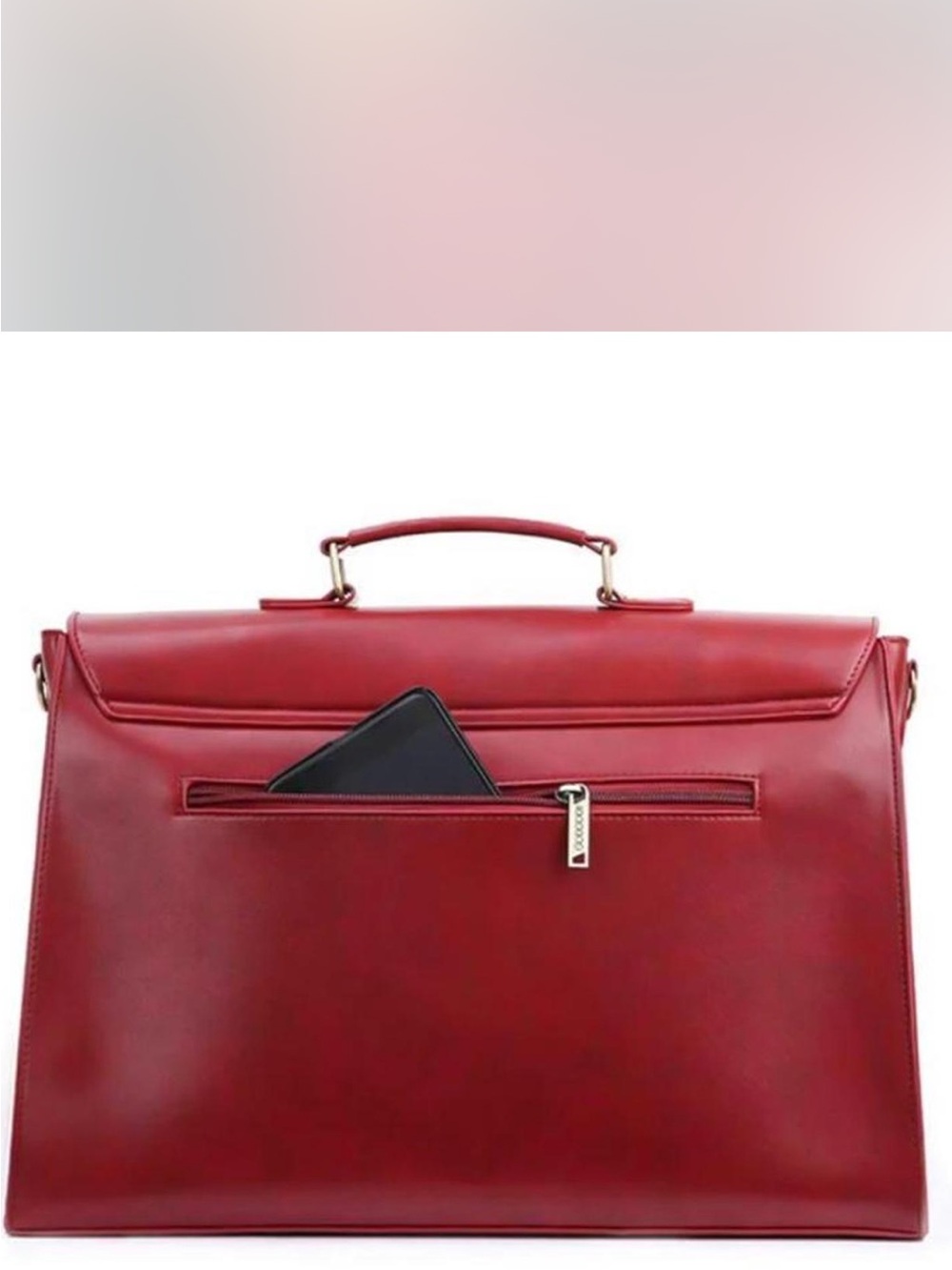 Walasa  new scarlet  laser cut leather messenger bag with bow - Picture 4 of 8